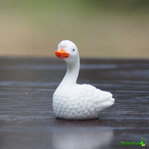 Cute Mini Swan Miniatures, Size 3.5 cm - Set of 2