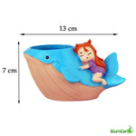 Load image into Gallery viewer, Cute Sleeping Girl On Whale, Resin Pot
