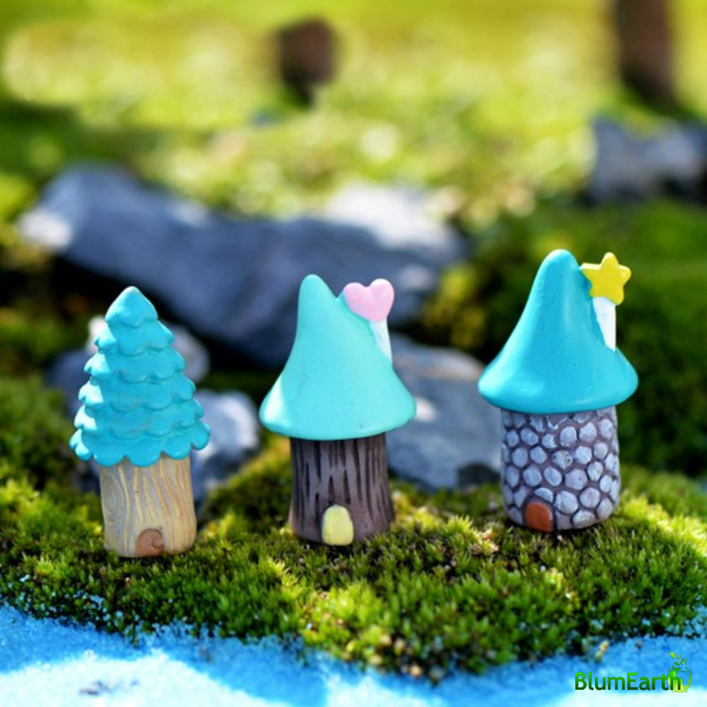 Sweet Light House Miniature Set Of 3